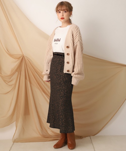 one after another NICE CLAUP（ワンアフターアナザーナイスクラップ）の「はらこベルト付きチューリップスカート（スカート・レディース・ブラウン系その他/ベージュ系その他/チェック/ブルー系その他・FREE）」の19枚目の写真