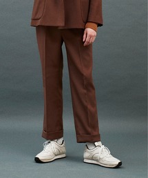 MR.OLIVE | 【セットアップ対応】RETORO POLYESTER TWILL / ワンプリーツ スタプレ ストレート パンツ(センタープレスパンツ)(スラックス)