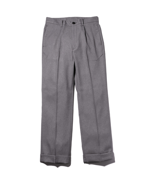 MR.OLIVE(ミスターオリーブ)の「【セットアップ対応】レトロ ポリエステルツイル / ワンプリーツ ストレート トラウザーパンツ(センタープレスパンツ)(スラックス・メンズ・ブラック/グレー/チャコールグレー/ブラウン/グリーン・SMALL/MEDIUM/LARGE)」の20枚目の写真