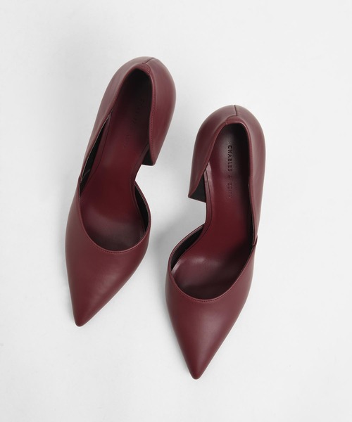 台湾 CHARLES&KEITH クリスタル アンクルスティレットヒール スティレットヒール アンクルストラップサンダル - Black