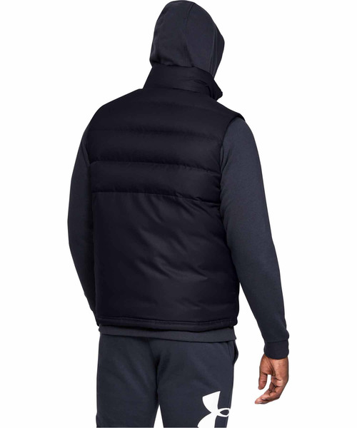 UNDER ARMOUR（アンダーアーマー）の「UA スポーツスタイル ダウン ベスト(トレーニング/ジャケット/MENS)（ダウンベスト・メンズ・チャコールグレー/ブラック×ブラック・LG/MD/XXL/SM/XL）」の4枚目の写真