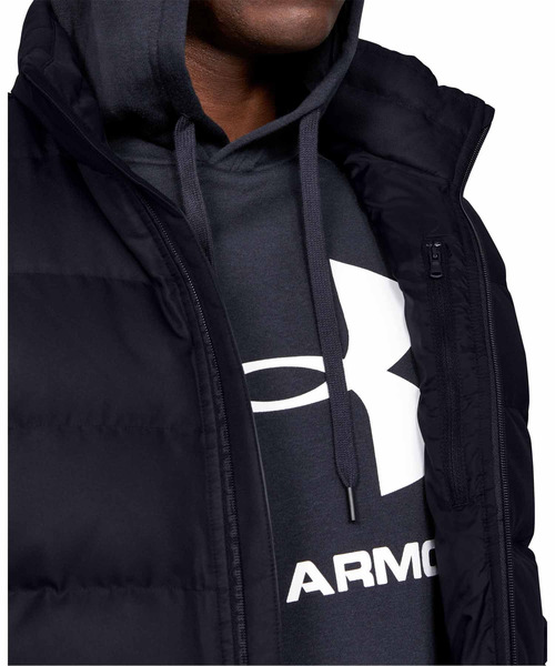 UNDER ARMOUR（アンダーアーマー）の「UA スポーツスタイル ダウン ベスト(トレーニング/ジャケット/MENS)（ダウンベスト・メンズ・チャコールグレー/ブラック×ブラック・LG/MD/XXL/SM/XL）」の12枚目の写真