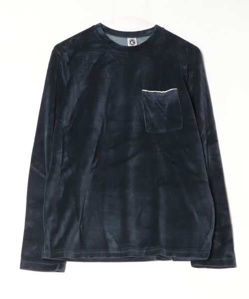 PARKS TOKYO SELECT(パークストウキョウセレクト)の「VELOUR LONG SLEEVE POCKET TEE(UN)(Tシャツ/カットソー・メンズ・ブラック/ネイビー/グレー/オレンジ・SMALL/MEDIUM)」の1枚目の写真