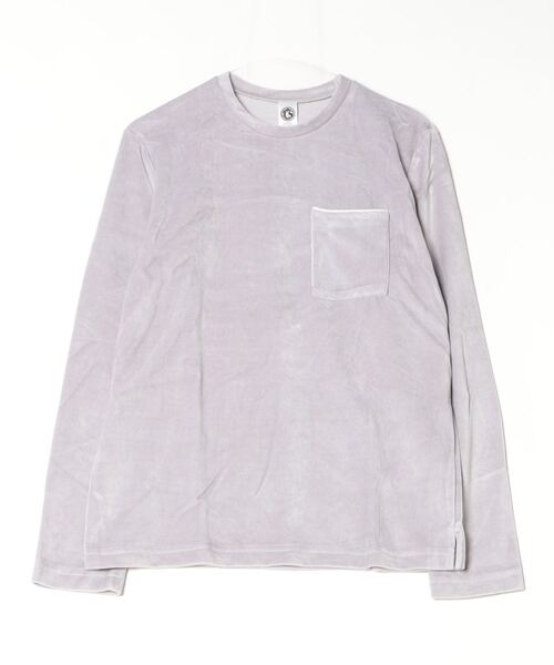 PARKS TOKYO SELECT(パークストウキョウセレクト)の「VELOUR LONG SLEEVE POCKET TEE(UN)(Tシャツ/カットソー・メンズ・ブラック/ネイビー/グレー/オレンジ・SMALL/MEDIUM)」の3枚目の写真