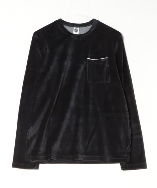 PARKS TOKYO SELECT(パークストウキョウセレクト)の「VELOUR LONG SLEEVE POCKET TEE(UN)(Tシャツ/カットソー・メンズ・ブラック/ネイビー/グレー/オレンジ・SMALL/MEDIUM)」の2枚目の写真
