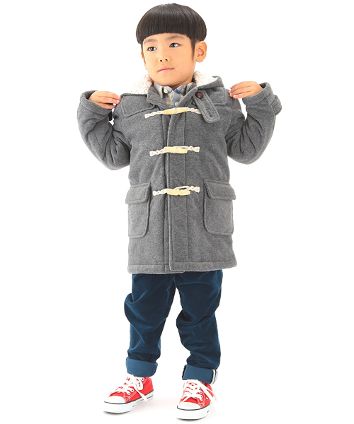 B:MING by BEAMS(ビーミングバイビームス)の「□B ビーミング by ビームス / フリースダッフルコート(ダッフルコート・キッズ・グレー/ネイビー/レッド・100/110/90/120/140/130/150/80)」の21枚目の写真