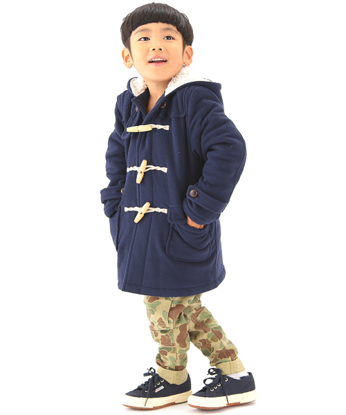 B:MING by BEAMS(ビーミングバイビームス)の「□B ビーミング by ビームス / フリースダッフルコート(ダッフルコート・キッズ・グレー/ネイビー/レッド・100/110/90/120/140/130/150/80)」の13枚目の写真