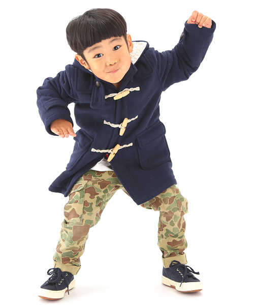 B:MING by BEAMS(ビーミングバイビームス)の「□B ビーミング by ビームス / フリースダッフルコート(ダッフルコート・キッズ・グレー/ネイビー/レッド・100/110/90/120/140/130/150/80)」の14枚目の写真