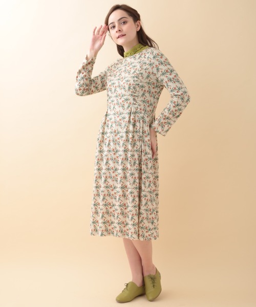 Comba La フラワープリントワンピース ワンピース Jocomomola ホコモモラ のファッション Comba ワンピース セール