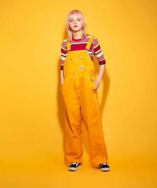 Candy Stripper（キャンディストリッパー）の「AUTHENTIC サロペット（サロペット/オーバーオール・レディース・ベージュ/ピンク/イエロー/インディゴブルー・2）」の5枚目の写真
