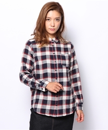 one after another NICE CLAUP | 【ナイスクラップ】シャーリングチェックシャツ(シャツ/ブラウス)