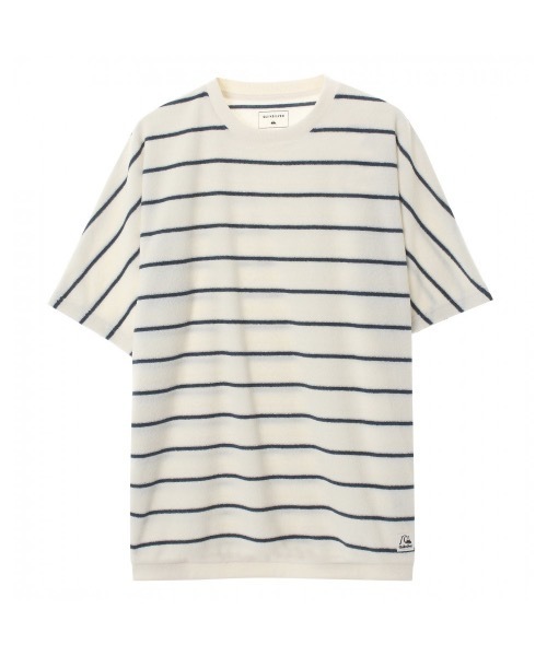 Quiksilver クイックシルバー の Beach St クイックシルバーメンズ Tシャツ 半袖 ボーダー パイル Tシャツ カットソー Wear