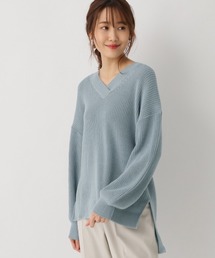 GLOBAL WORK | 洗えるサクラオイルVネック/868920(ニット/セーター)