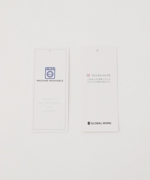 GLOBAL WORK（グローバルワーク）の「洗えるサクラオイルVネック/868920（ニット/セーター・レディース・ライトブルー/ベージュ/オフホワイト・FREE）」の6枚目の写真