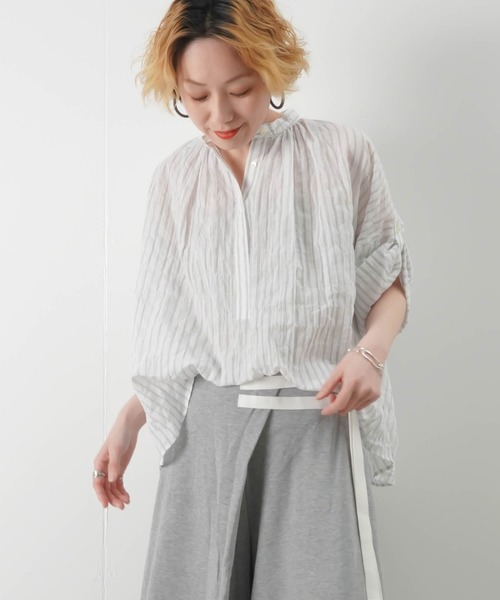 Nnoir ノアール 袖ロールアップブラウス Stp シャツ ブラウス Luca Lady Luck Luca ルカ レディラックルカ のファッション通販 Zozotown