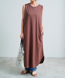 【Fizz/フィズ】　コットン100%　ノースリーブワンピース