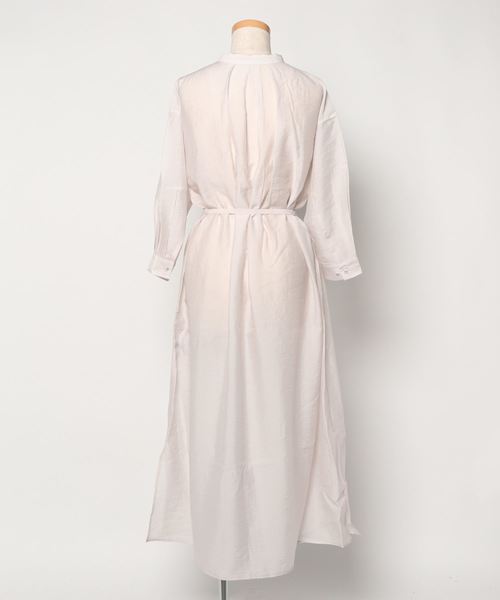 PAGEBOY（ページボーイ）の「シアーバンドカラーシャツワンピース（ワンピース・レディース・ブラック/グレイッシュベージュ/グリーン系その他4・FREE）」の21枚目の写真