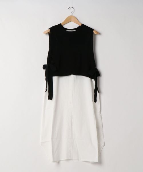 KOBE LETTUCE（コウベレタス）の「[2点SET]ニットベスト×キャミワンピースセット（ワンピース・レディース・ブラック/カーキ/オレンジ・FREE）」の14枚目の写真