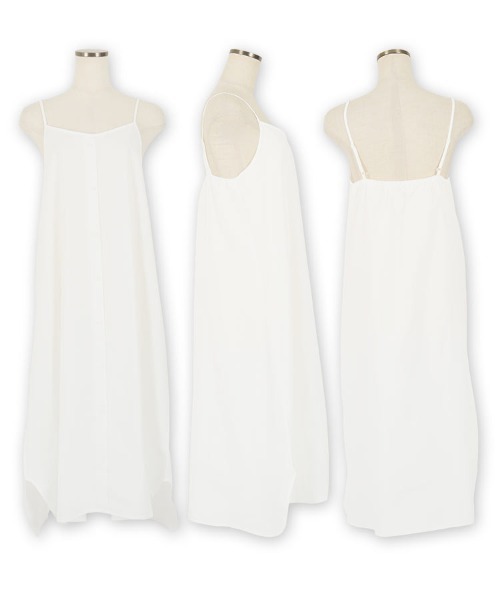 KOBE LETTUCE（コウベレタス）の「[2点SET]ニットベスト×キャミワンピースセット（ワンピース・レディース・ブラック/カーキ/オレンジ・FREE）」の10枚目の写真