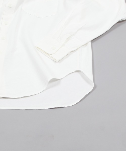 SUBTLE authentic(サートルオーセンティック)の「SUBTLE authentic:Stand V-Neck Shirt スタンド vネック シャツ(シャツ/ブラウス・メンズ・オフホワイト・M/S/L)」の10枚目の写真
