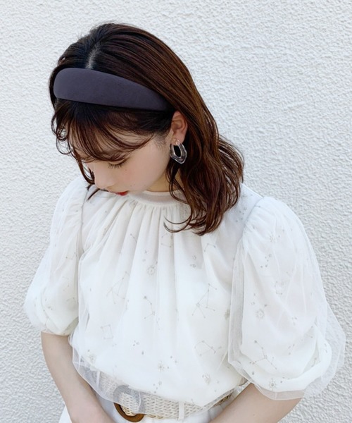 one after another NICE CLAUP（ワンアフターアナザーナイスクラップ）の「太カチューシャ（カチューシャ・レディース・グレー/モカ/ベージュ/ネイビー/ブラック/ブラウン/レオパード・FREE）」の6枚目の写真