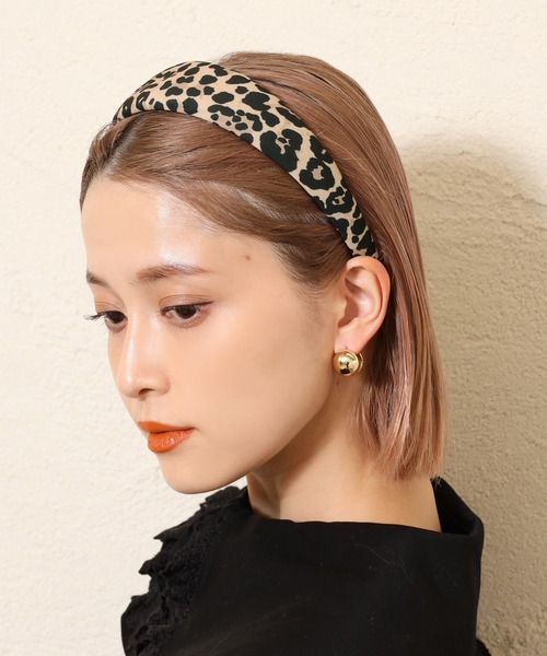 one after another NICE CLAUP（ワンアフターアナザーナイスクラップ）の「太カチューシャ（カチューシャ・レディース・グレー/モカ/ベージュ/ネイビー/ブラック/ブラウン/レオパード・FREE）」の7枚目の写真