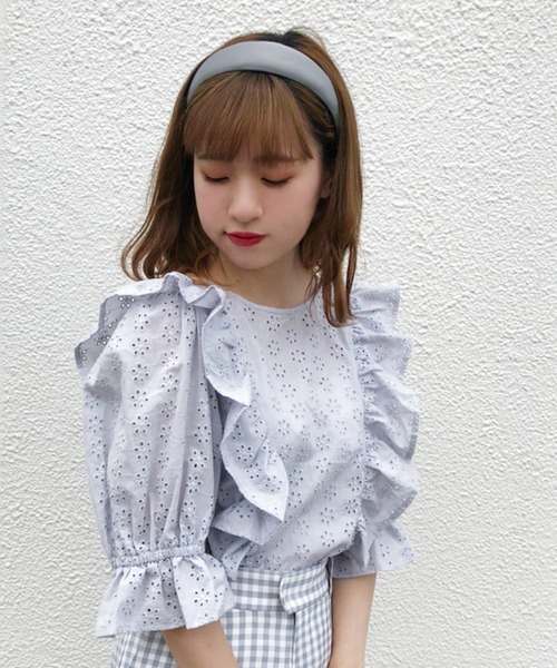 one after another NICE CLAUP（ワンアフターアナザーナイスクラップ）の「太カチューシャ（カチューシャ・レディース・グレー/モカ/ベージュ/ネイビー/ブラック/ブラウン/レオパード・FREE）」の3枚目の写真