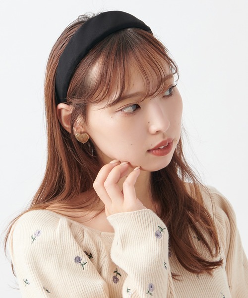 one after another NICE CLAUP（ワンアフターアナザーナイスクラップ）の「太カチューシャ（カチューシャ・レディース・グレー/モカ/ベージュ/ネイビー/ブラック/ブラウン/レオパード・FREE）」の2枚目の写真