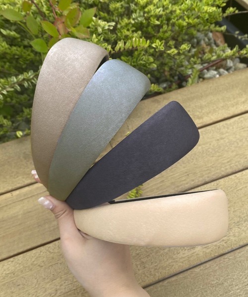 one after another NICE CLAUP（ワンアフターアナザーナイスクラップ）の「太カチューシャ（カチューシャ・レディース・グレー/モカ/ベージュ/ネイビー/ブラック/ブラウン/レオパード・FREE）」の14枚目の写真