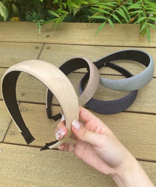 one after another NICE CLAUP（ワンアフターアナザーナイスクラップ）の「太カチューシャ（カチューシャ・レディース・グレー/モカ/ベージュ/ネイビー/ブラック/ブラウン/レオパード・FREE）」の15枚目の写真