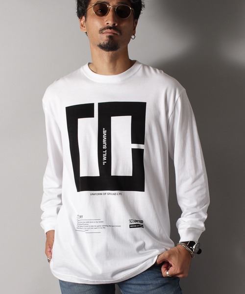 LIBERTY CITY（リバティシティ）の「【LIBERTY CITY/リバティーシティ】 [LC] ロンT（Tシャツ/カットソー・メンズ・ブラック/ホワイト・2/4/3）」の2枚目の写真