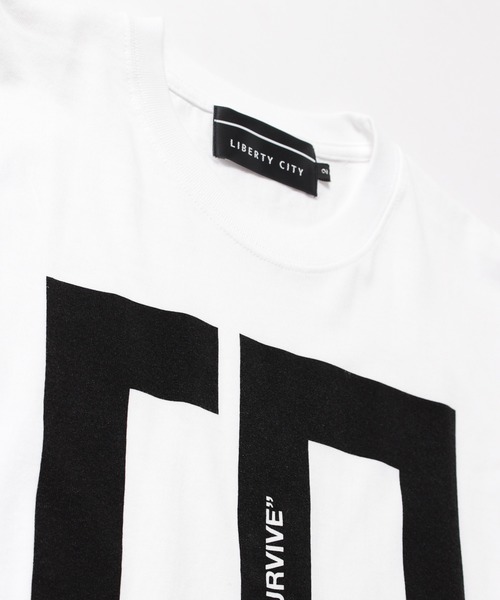 LIBERTY CITY（リバティシティ）の「【LIBERTY CITY/リバティーシティ】 [LC] ロンT（Tシャツ/カットソー・メンズ・ブラック/ホワイト・2/4/3）」の5枚目の写真