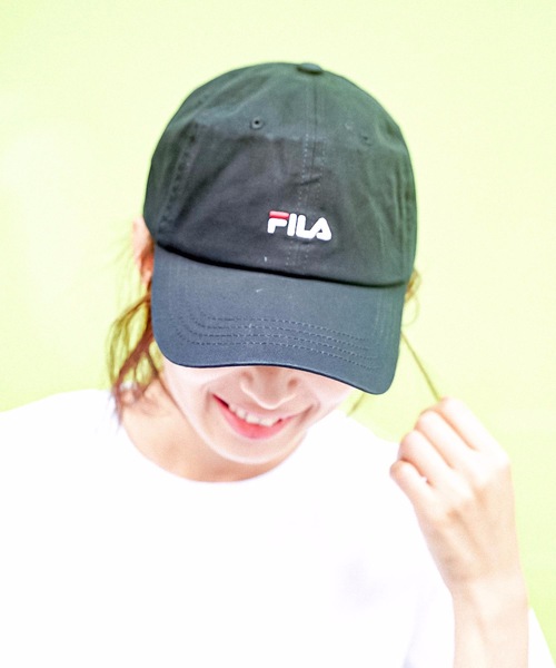 Fila フィラ スモールロゴローキャップ ワンポイント刺繍