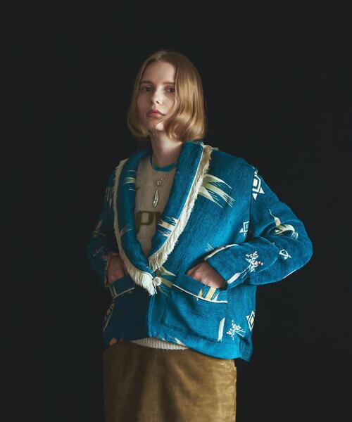 Steven Alan（スティーブンアラン）の「＜forte_forte＞JACQUARD JACKET/ジャケット Ψ（テーラードジャケット ...