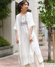 チチカカ | ハンドラクノウ刺繍 ワンピース(ワンピース)