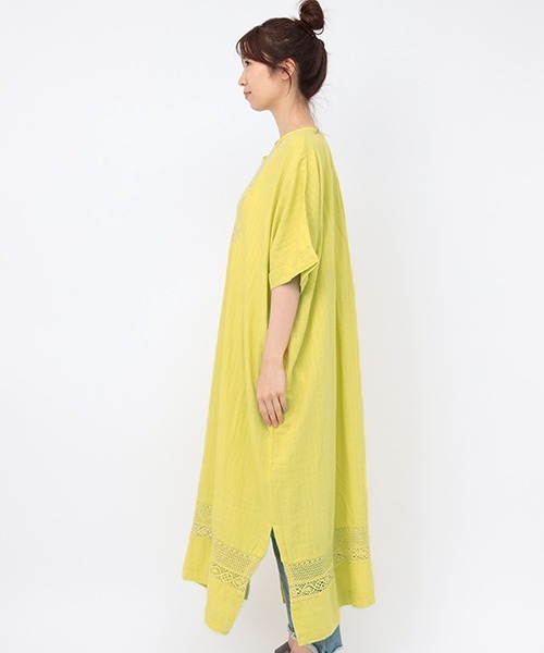 チチカカ(チチカカ)の「ハンドラクノウ刺繍 ワンピース(ワンピース・レディース・ブラック/ホワイト/イエロー・FREE)」の15枚目の写真