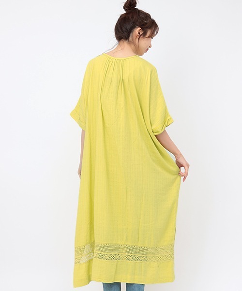 チチカカ(チチカカ)の「ハンドラクノウ刺繍 ワンピース(ワンピース・レディース・ブラック/ホワイト/イエロー・FREE)」の16枚目の写真