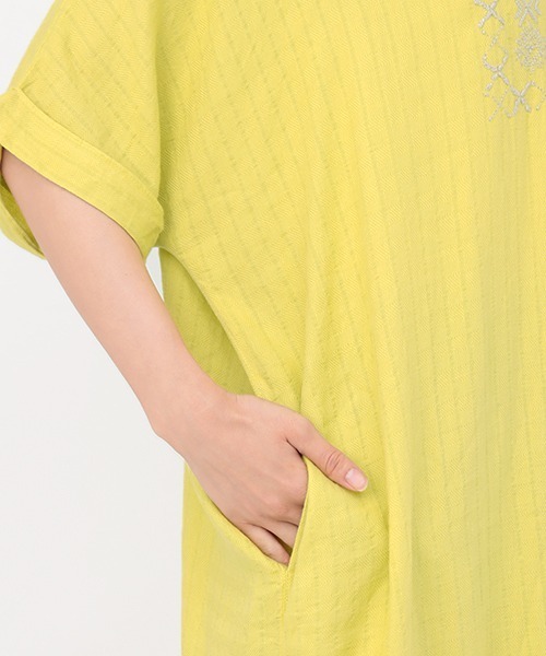 チチカカ(チチカカ)の「ハンドラクノウ刺繍 ワンピース(ワンピース・レディース・ブラック/ホワイト/イエロー・FREE)」の18枚目の写真