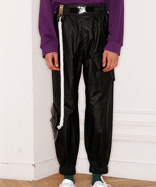 MIXSEVEN（ミックスセブン）の「ブラックデザインパンツ　A8K05【MIX SEVEN】（その他パンツ・メンズ・ブラック・S/M）」の10枚目の写真