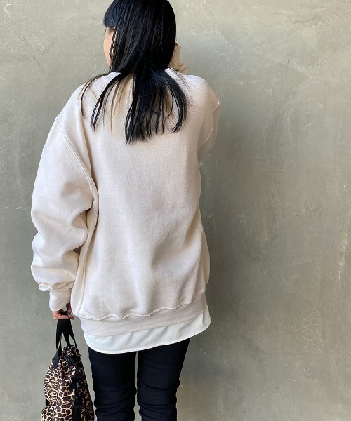 Russell Athletic（ラッセルアスレティック）の「[RUSSELL ATHLETIC/ラッセル アスレチック] 別注 製品染めクルーネックスウェットプルオーバー（スウェット・メンズ・ライトブルー/ラベンダー/チャコール/ネイビー/オフホワイト・L/M）」の21枚目の写真