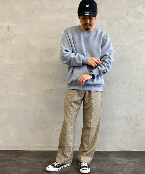 Russell Athletic（ラッセルアスレティック）の「[RUSSELL ATHLETIC/ラッセル アスレチック] 別注 製品染めクルーネックスウェットプルオーバー（スウェット・メンズ・ライトブルー/ラベンダー/チャコール/ネイビー/オフホワイト・L/M）」の10枚目の写真