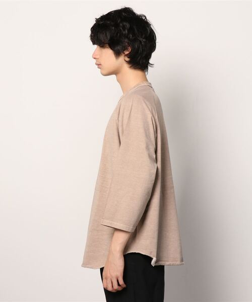 WALLA WALLA SPORT（ワラワラスポーツ）の「3/4 BASEBALL TEE PIGMENT DYE / 3/4 ベースボールT　ピグメントダイ（Tシャツ/カットソー・メンズ・ブラック/ベージュ/ピンク/セージグリーン/アクア・MEDIUM/X-LARGE/XX-LARGE/SMALL/LARGE）」の7枚目の写真