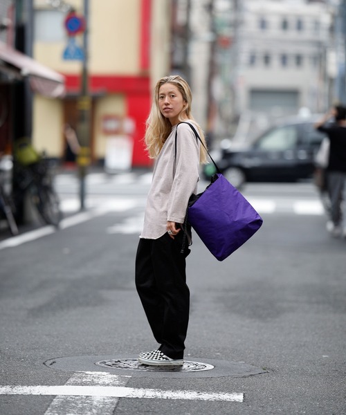 WALLA WALLA SPORT（ワラワラスポーツ）の「3/4 BASEBALL TEE PIGMENT DYE / 3/4 ベースボールT　ピグメントダイ（Tシャツ/カットソー・メンズ・ブラック/ベージュ/ピンク/セージグリーン/アクア・MEDIUM/X-LARGE/XX-LARGE/SMALL/LARGE）」の9枚目の写真