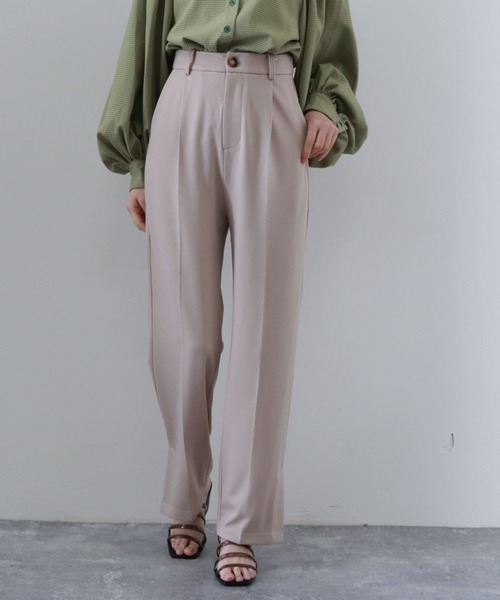 archives（アルシーヴ）の「タックテーパードパンツ（その他パンツ・レディース・ブルー/ピンクベージュ/イエロー/ベージュ・MEDIUM）」の14枚目の写真