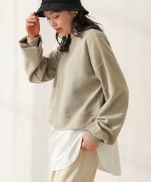 earth music&ecology | ミニウラケパイルプルオーバー ＊(スウェット)