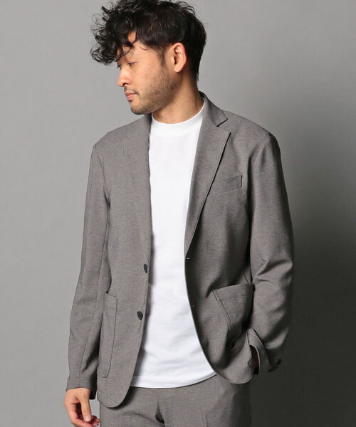 NOLLEY'S goodman（ノーリーズグッドマン）の「クイックドライ セットアップストレッチイージージャケット（テーラードジャケット・メンズ・ネイビー/カーキ/インディゴブルー/グレー・L/XL/M/S）」の2枚目の写真