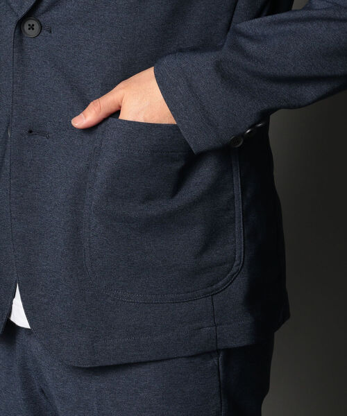 NOLLEY'S goodman（ノーリーズグッドマン）の「クイックドライ セットアップストレッチイージージャケット（テーラードジャケット・メンズ・ネイビー/カーキ/インディゴブルー/グレー・L/XL/M/S）」の10枚目の写真