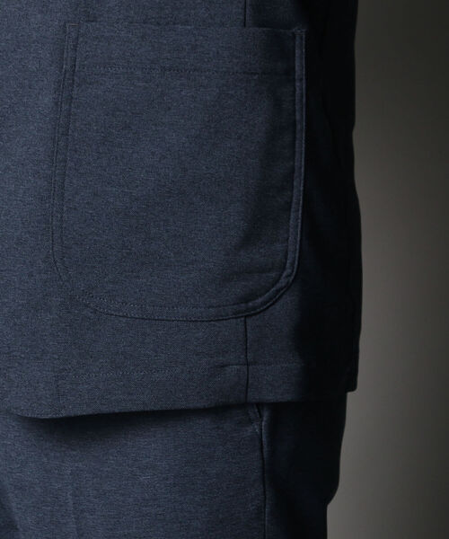 NOLLEY'S goodman（ノーリーズグッドマン）の「クイックドライ セットアップストレッチイージージャケット（テーラードジャケット・メンズ・ネイビー/カーキ/インディゴブルー/グレー・L/XL/M/S）」の11枚目の写真