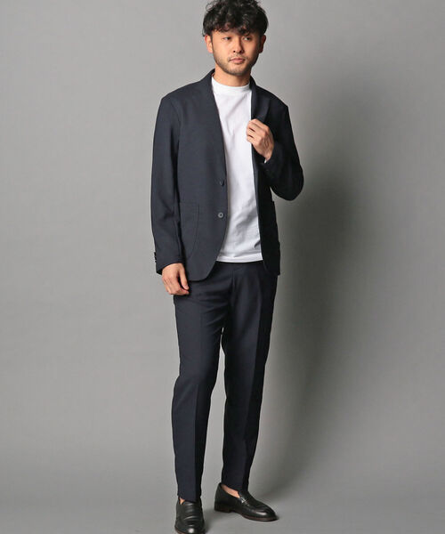 NOLLEY'S goodman（ノーリーズグッドマン）の「クイックドライ セットアップストレッチイージージャケット（テーラードジャケット・メンズ・ネイビー/カーキ/インディゴブルー/グレー・L/XL/M/S）」の17枚目の写真