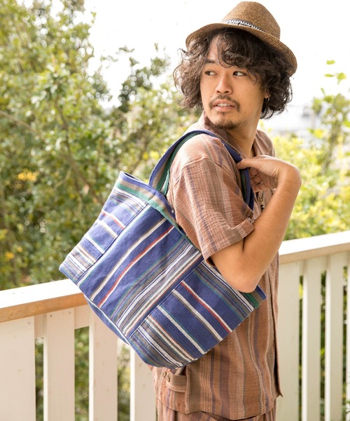 チャイハネ（チャイハネ）の「【チャイハネ】ティパールトートバッグ（トートバッグ・メンズ・ベージュ/パープル/グレー/レッド/イエロー/ブルー・FREE）」の13枚目の写真